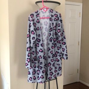 EUC Lularoe Caroline pink and navy leopard